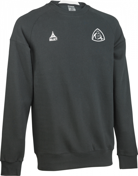 Select - Khf Holdleder Crewneck - Zwart